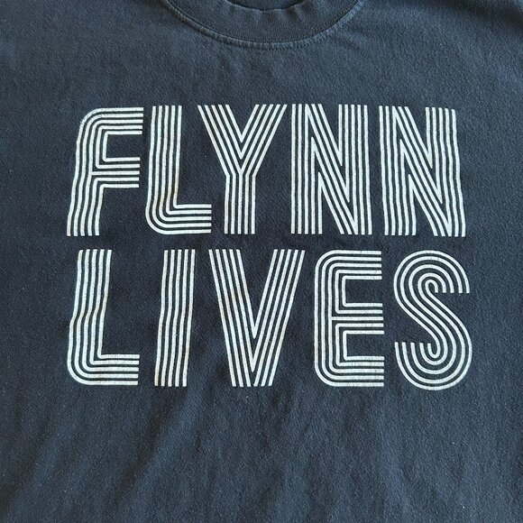 RARE Tron: Legacy Flynn Lives T-Shirt 2010 San Diego Comic-Con Promo Mens Med - Picture 1 of 4